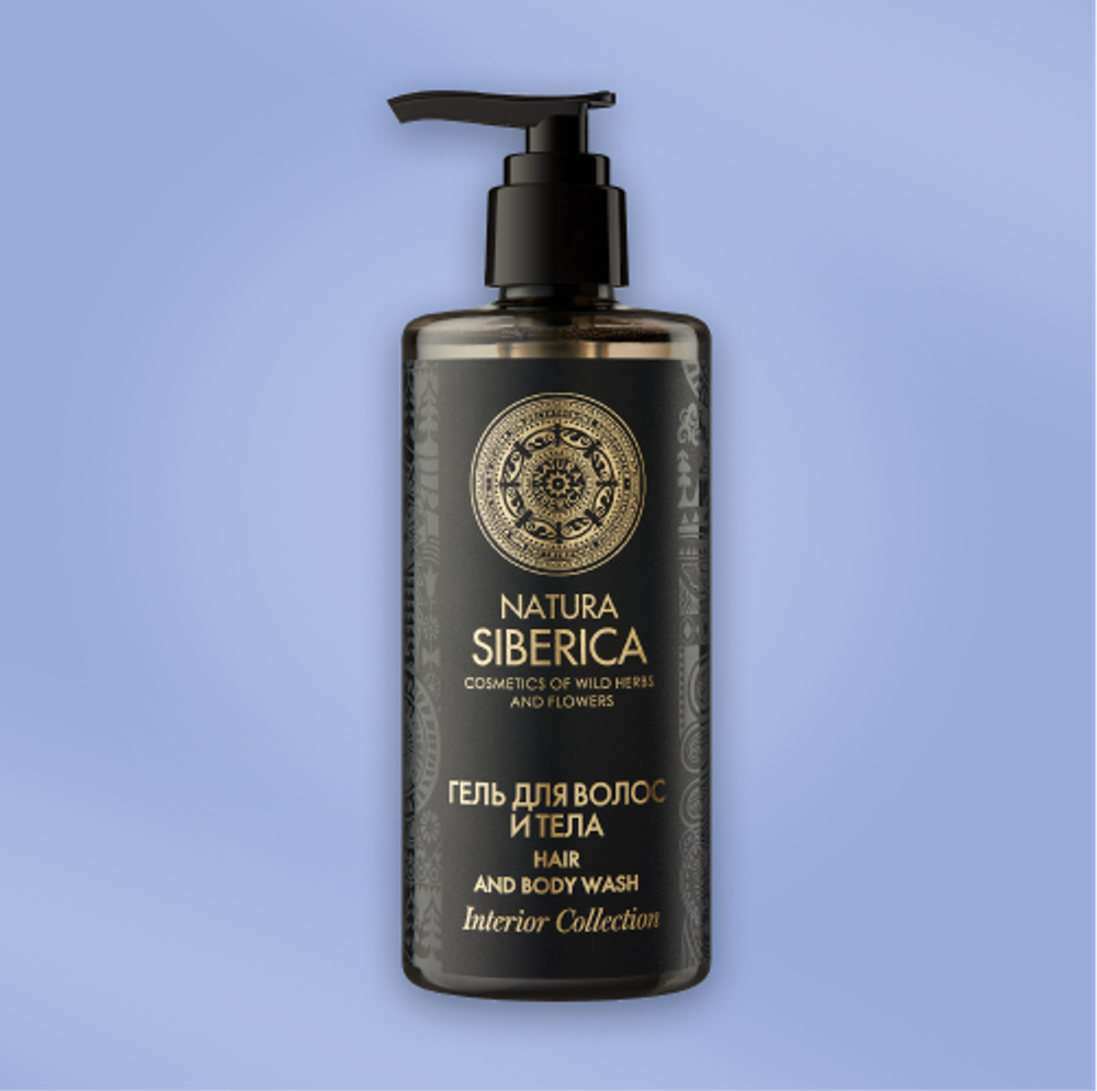 Гель для волос и тела Natura Siberica диспенсер 300 мл Interior Collection
