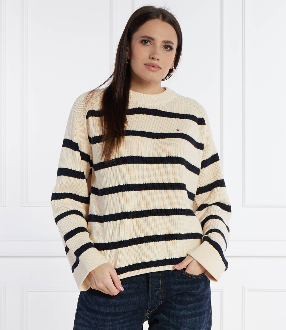 Свитер CARDI STITCH Tommy Hilfiger - кремовый(WW0WW40751)