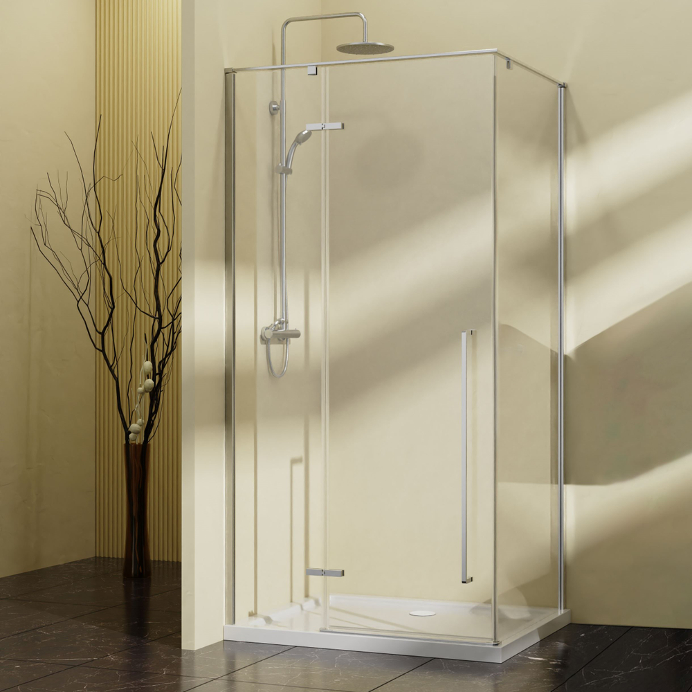 Душевой уголок Vincea Слим-Н (Slim-N) VSR-5SN1010CL, 1000*1000, хром, стекло прозрачное