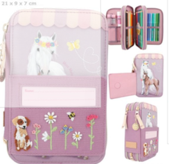 Penal \ Пенал \ Pencil Case Miss Melody Triple FARM HOUSE