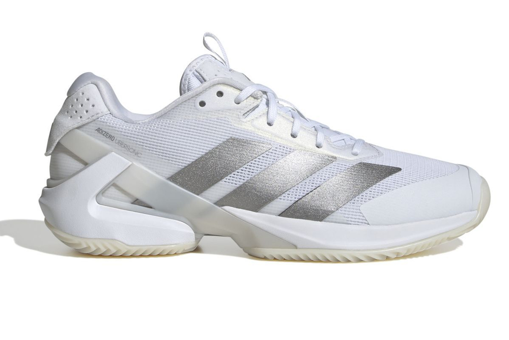 Женские Кроссовки теннисные Adidas Adizero Ubersonic 5 W Clay - cloud white/silver metallic/cloud white