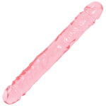 Двухсторонний гелевый фаллоимитатор Crystal Jellies 12 Jr. Double Dong - 30,5 см. (Цвет: розовый)