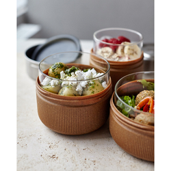 Ланч-бокс glass lunch pot, 450 мл, коричневый