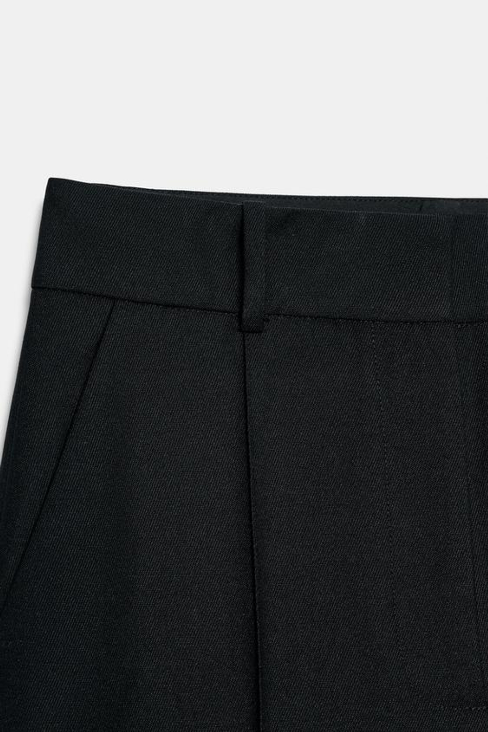 ZARA ШИРОКИЕ БРЮКИ — ZW COLLECTION, ЧЕРНЫЙ