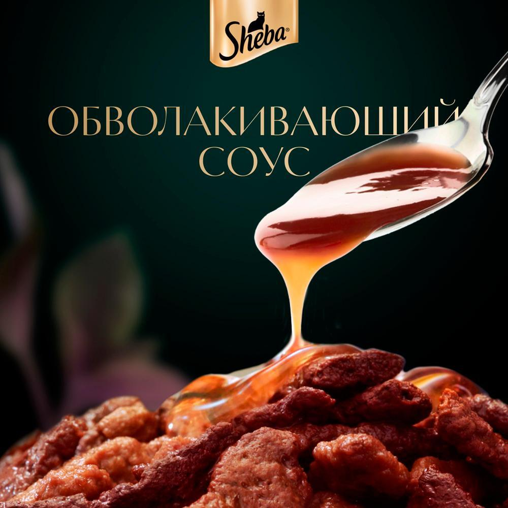 Ломтики Курица и Индейка корм влажный для кошек Sheba 75г