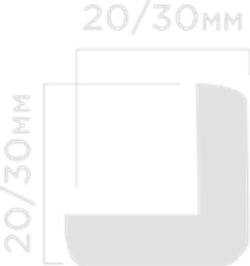 Угол HiWood, 20x20 мм