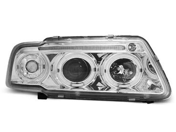Передние фары angel eyes v2 chrome для Audi A3 8L