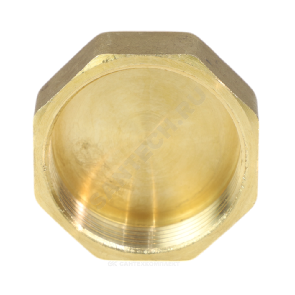 Заглушка латунь Ду 15 (1/2") ВР LD LD.65.504.15