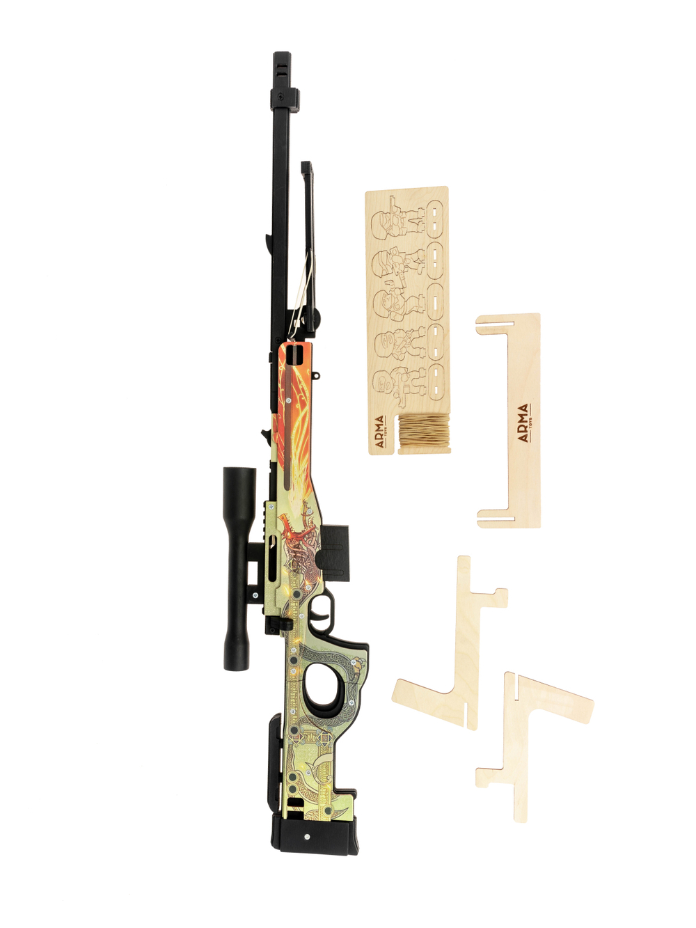 Резинкострел AWP (Arctic Warfare Police) снайперская винтовка (Dragon Lore)