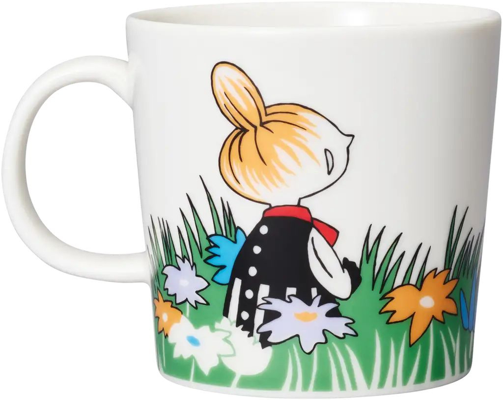 Moomin Кружка Arabia "Маленькая Ми на лугу", фарфор Vitro, 300 мл (из Финляндии)