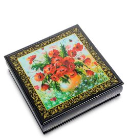 ШК-11/ 7-A Шкатулка в технике декупаж (16х16х5)