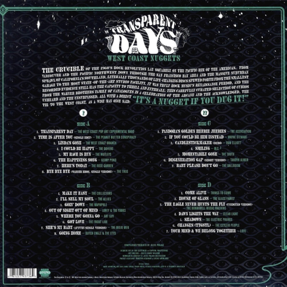 Сборник / Transparent Days - West Coast Nuggets (Clear Vinyl)(2LP)