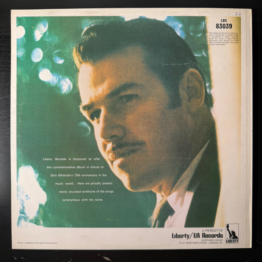 Slim Whitman ‎– 15th Anniversary Album (Англия)