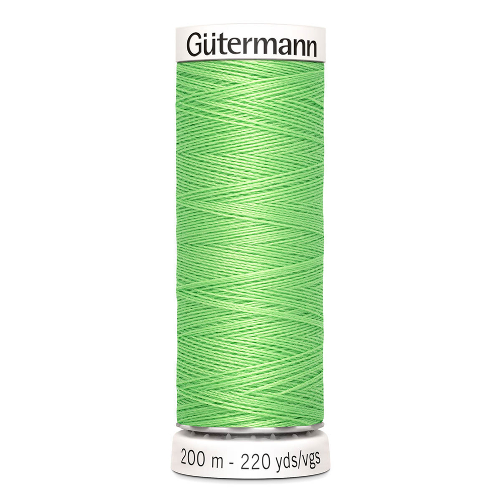 01 Нить Sew-All 100/200 м для всех материалов, 100% полиэстер Gutermann 748277 (153 салатовый)