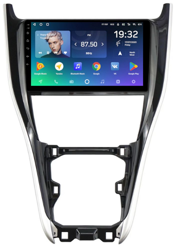 Магнитола для Toyota Harrier 3 XU60 2017-2020 (большая рамка) - Teyes CC2 PLUS монитор 10.1" QLED, Android 10, Быстрая, SIM-слот