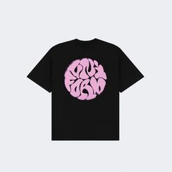 Футболка UNIFORM Heavy Bubble Blur, черный/розовый