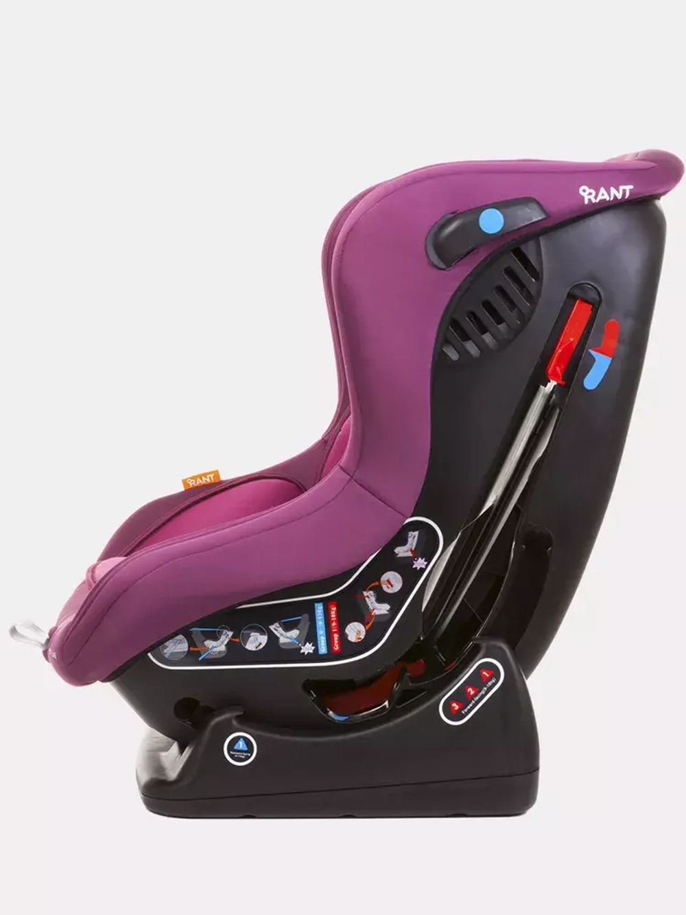 Автокресло LB-777 "Pilot" Safety line (Velvet Purple) группа 0-1 (0-18 кг)