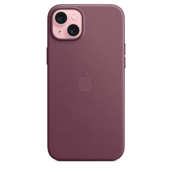 Чехол Apple для iPhone 15 Plus FineWoven с MagSafe Сливовый