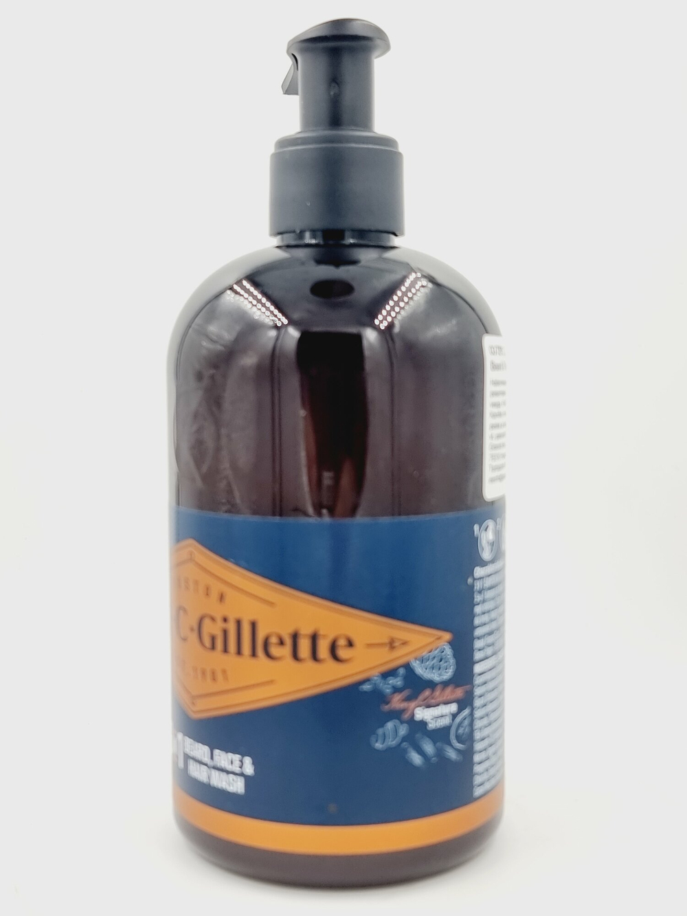 King C. Gillette Моющее средство для бороды и лица, 350 мл (Германия)