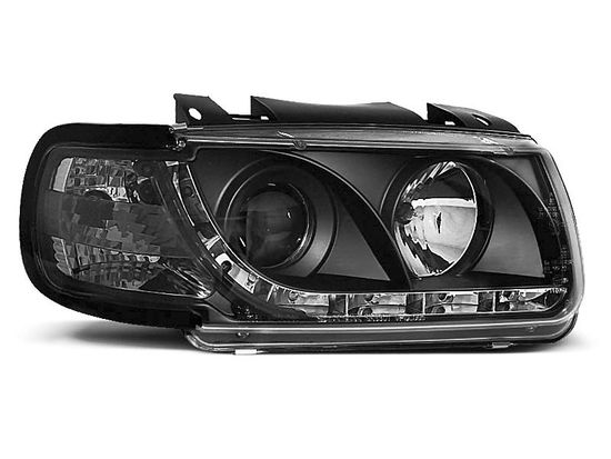 Передние фары VW Polo 3 6N daylight black