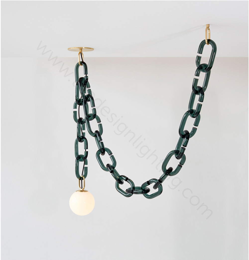 Pendant design lamp  Cerine Swagged Pendant by Trueing Studio (Pink)
