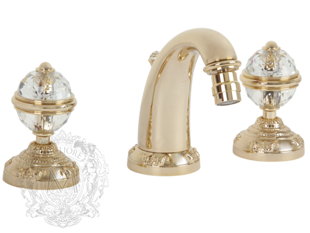 Смеситель для биде на 3 отв. Migliore Cristalia Swarovski ML.CRS-3725