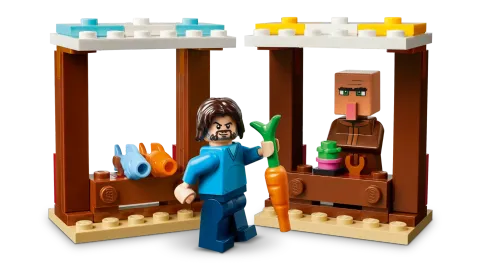 Конструктор LEGO Minecraft 21273 Нападение на деревню на призрачном воздушном шаре
