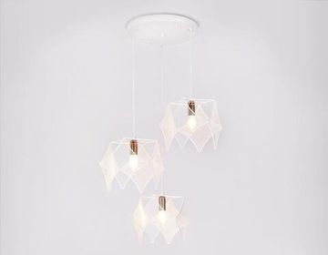 Подвесной светильник в стиле лофт 3*Е14 TR8426/3 WH/GD белый/золото Traditional Ambrella