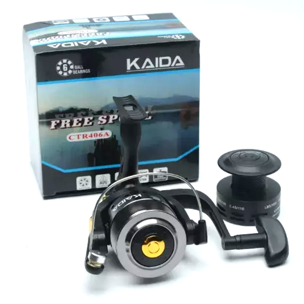 Безынерционная катушка 4000 Kaida CTR 406A (6BB, мет. шпуля)