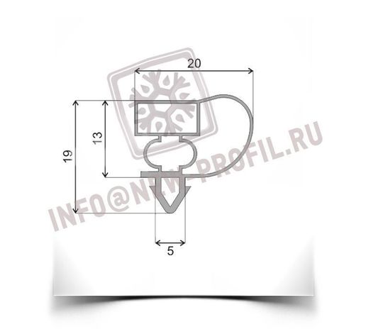 Уплотнитель для холодильного стола Oscar Zarzosa 570*410 мм по пазу(004 АНАЛОГ)