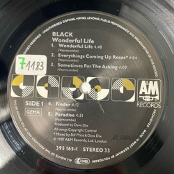 Винтажная виниловая пластинка LP Black Wonderful Life (Германия 1987)