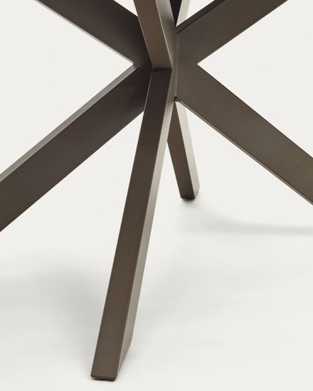 Atminda Раздвижной стол из керамики и стали с коричневой отделкой 160 (210) x 90 см Испания 