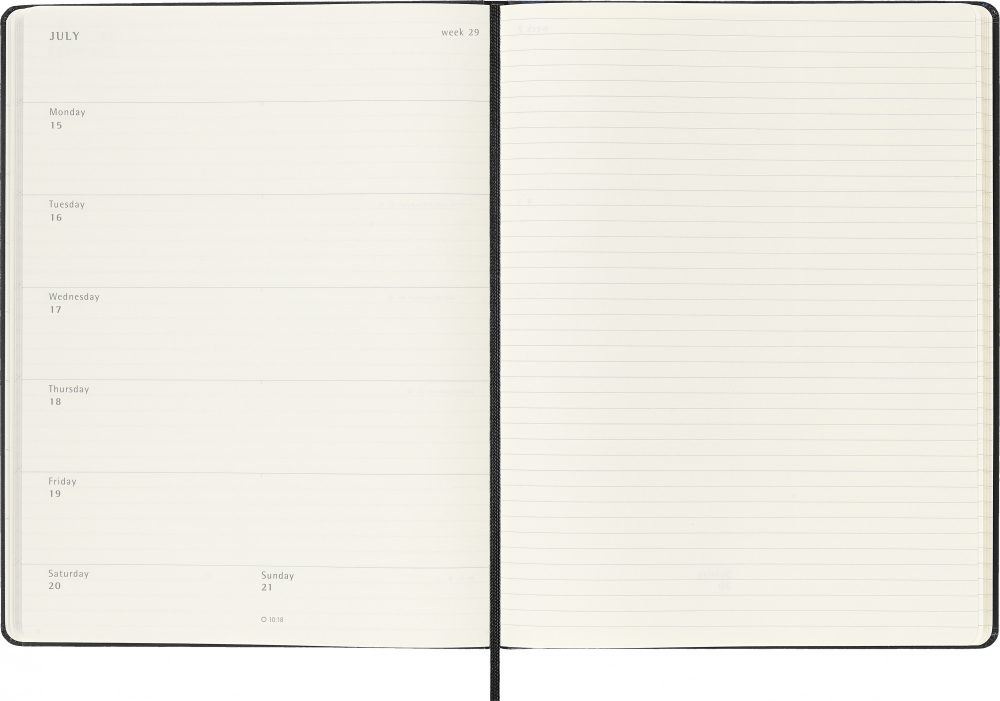 Еженедельник (DHB12WN4) Moleskine Classic WKNT XL 190х250мм 144стр. черный