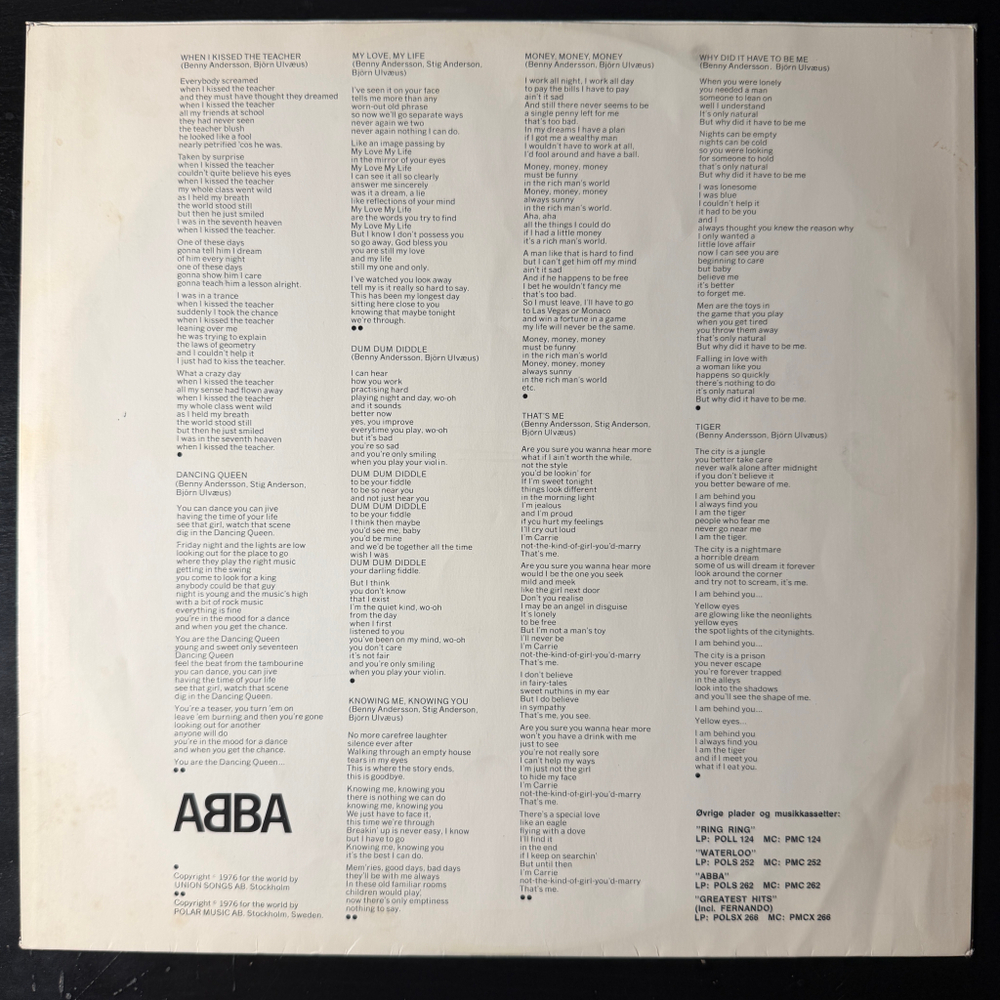 ABBA ‎– Arrival (Дания 1976г.)