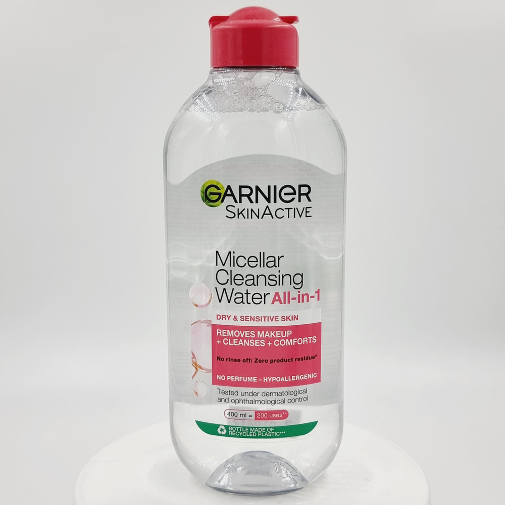 GARNIER Мицеллярная очищающая вода Skin Active для сухой и чувствительной кожи 400 мл (из Финляндии)