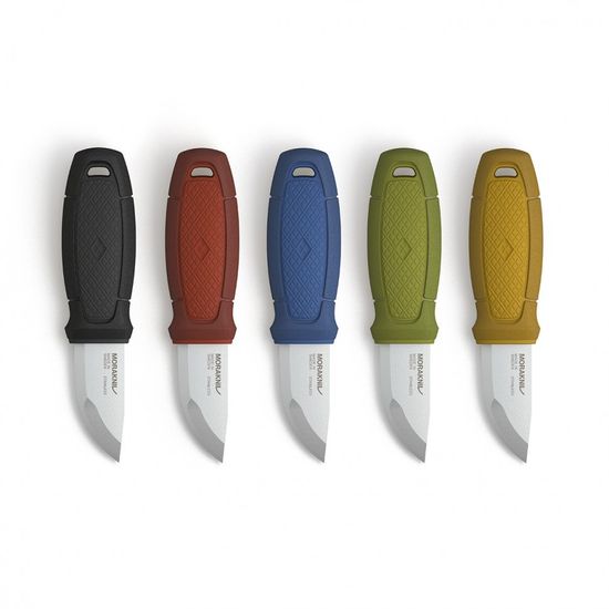 Нож Morakniv Eldris, нержавеющая сталь, цвет синий, с ножнами, 13515