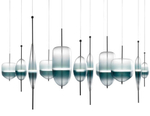 flow lighting by nao tamura for wonderglass ( green )