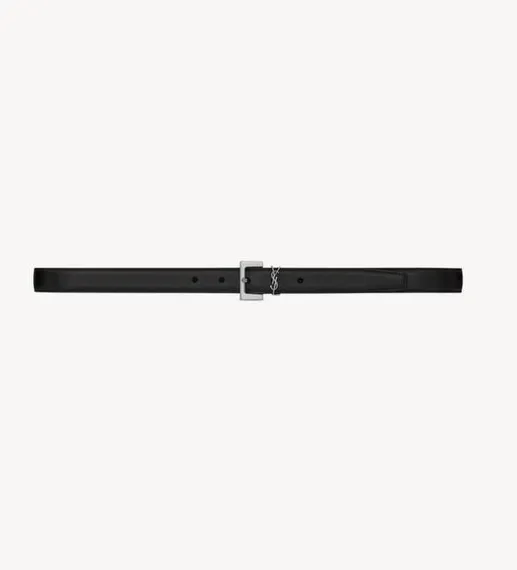 Ремень SAINT LAURENT с пряжкой CASSANDRE 2 cm