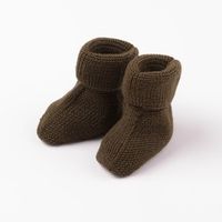 Пинетки вязаные "Шоколадное печенье" 0+