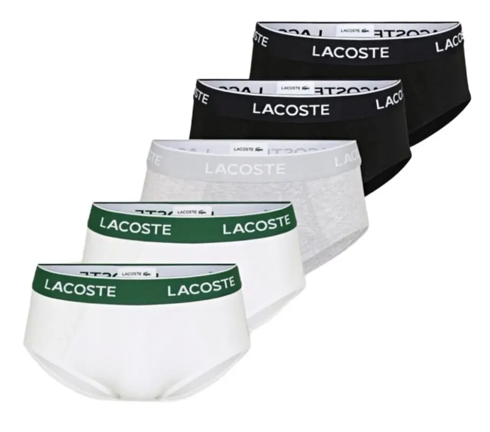 Мужские спортивные боксеры Lacoste Cotton Stretch 5P - multicolor