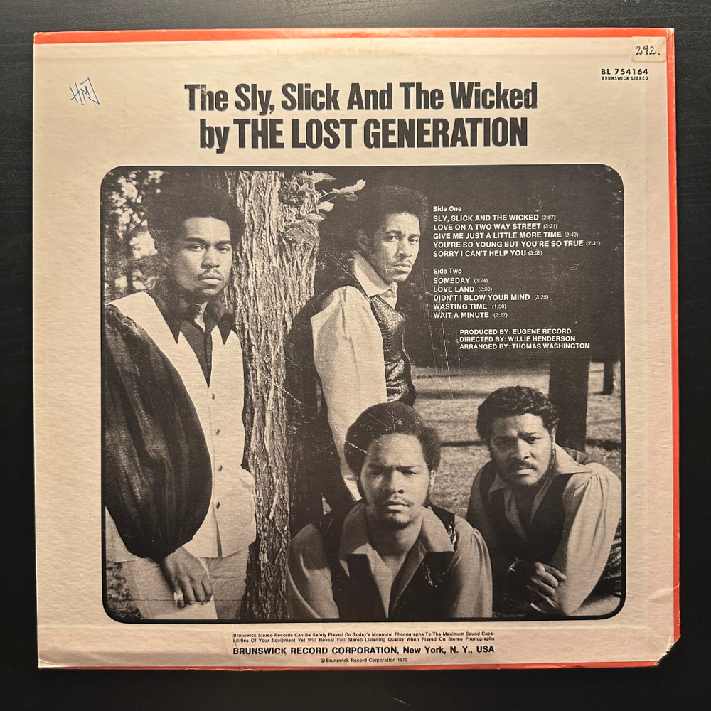 The Lost Generation - The Sly, Slick And The Wicked (США 1970г.)