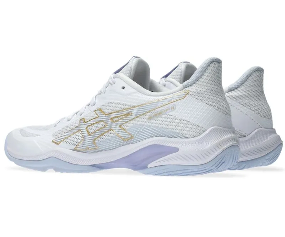 Женские кроссовки для бадминтона/сквоша Asics Blade FF 2 - white/blue fade
