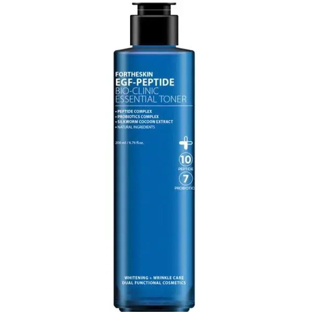 FORTHESKIN Тонер для лица HYALURON EGF-PEPTIDE BIO CLINIC ESSENCIAL TONER
