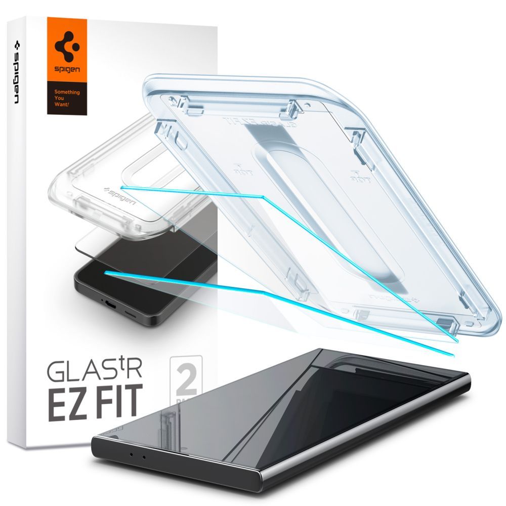Стекло  Spigen GLAS.TR ”EZ FIT” 2-PACK GALAXY S24 ULTRA CLEAR