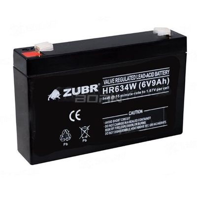 ZUBR HR634W 6V9Ah