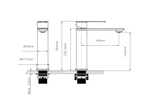 Смеситель для раковины Vincea Линеа (Linea) VBF-4LN1BN, брашированный никель