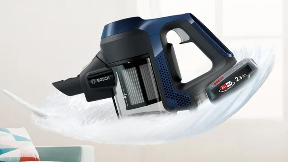 Пылесос Bosch Unlimited 6 BCS611P4A черный/синий
