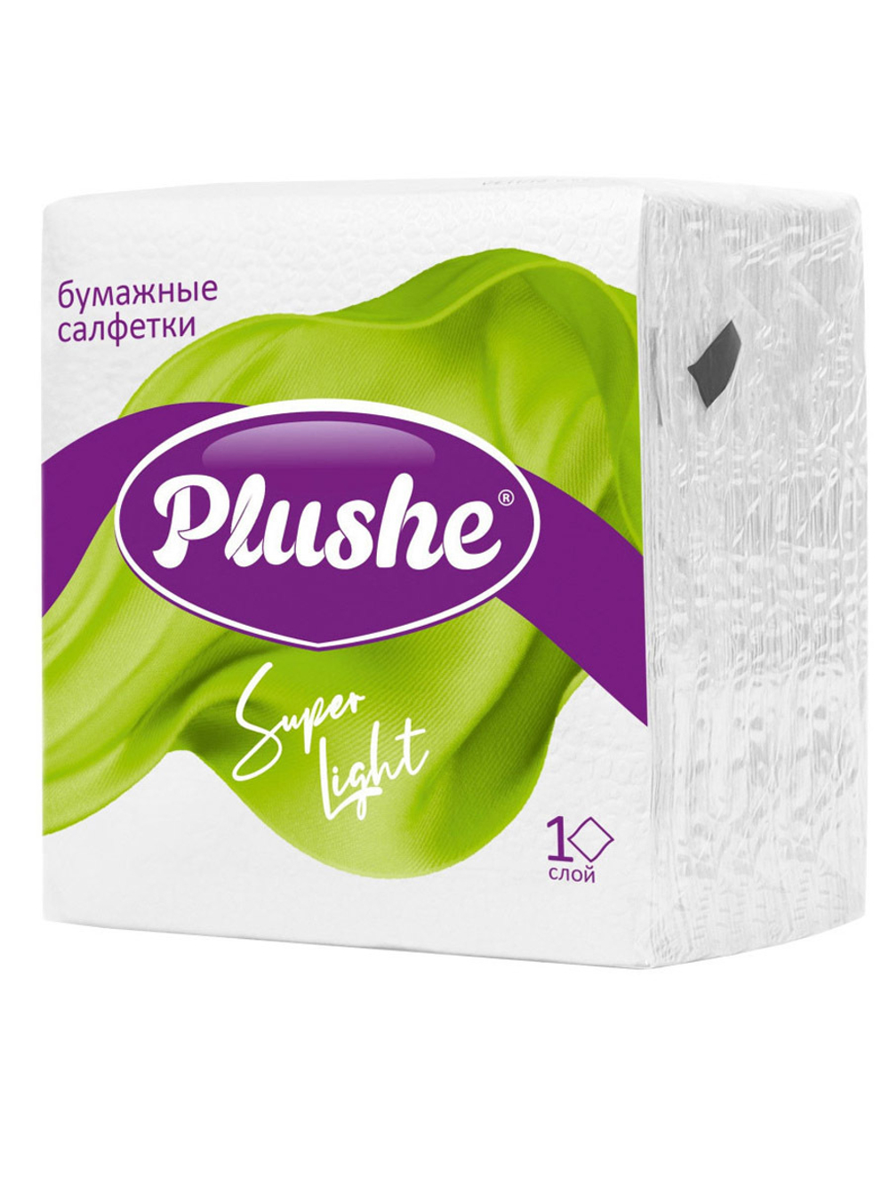 Салфетки Бумажные 225*225 Plushe Super Lignt, 1слой 70листов, 20 в упаковке, 18745