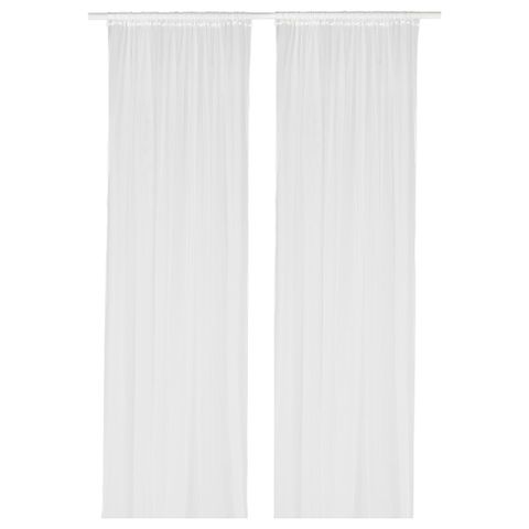 Комплект штор IKEA LILL (ЛИЛЛЬ), Белый, 280х250 см, 2 шт