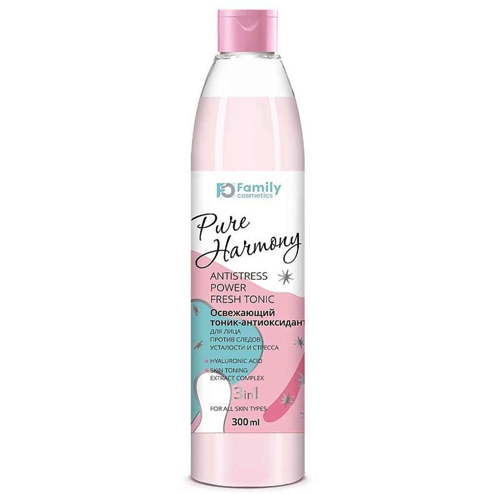 Освежающий ТОНИК - АНТИОКСИДАНТ для лица против следов усталости и стресса Pure Harmony, 300/32